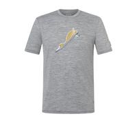 super.natural - Duck Dive Tee - Merinoshirt, Gr. M, grau (CashmereGreyMelange/Various)