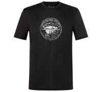 super.natural - Exploring Tee - Merinoshirt, Gr. S, schwarz (JetBlack/FeatherGrey)