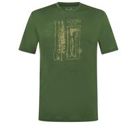 super.natural - Fishing Adventure Tee - Merinoshirt, Gr. XXL, oliv (Chive/DriedTobacco)