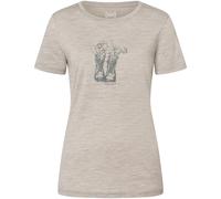 Super.Natural Flower Boots Damen T-Shirts beige Größe S Trekking Hautfreundlich Merinowolle