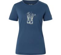Super.Natural Flower Boots Damen T-Shirts blau Größe XS Trekking Hautfreundlich Merinowolle
