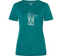 Super.Natural W Flower Boots Tee pacific/feather grey (33I) XL