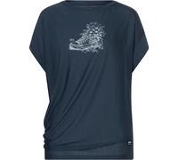 Super.Natural Damen Flower Sneakers Loose T-Shirt (Größe S, blau)