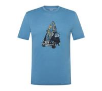 super natural Freizeit-Tshirt Carsurf Tee (Merino-Mix) blau Herren, Größe M