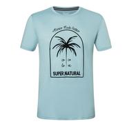 super natural Freizeit-Tshirt Graphic King Coco - Merinowollmix - hellblau Herren, Größe M