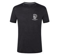 super natural Freizeit-Tshirt Gravel Tee (Merino-Mix) schwarz Herren, Größe L