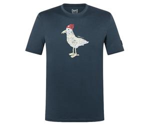 super natural Freizeit-Tshirt Johnny Tee (Merino-Mix) dunkelblau Herren, Größe M