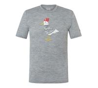 super natural Freizeit-Tshirt Johnny Tee (Merino-Mix) grau Herren, Größe M