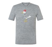 super natural Freizeit-Tshirt Johnny Tee (Merino-Mix) grau Herren, Größe XXL