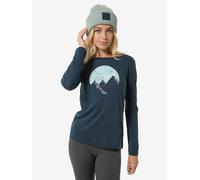 super.natural Funktionslongsleeve "Gondola" in Dunkelblau - Größe S | Damen Outdoor Tops Shirts