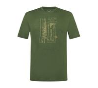 super.natural Funktionsshirt "Fishing Adventure" in Khaki - Größe XXL | Herren Sportshirts
