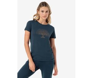 super.natural Funktionsshirt "Tree of Knowledge" in Dunkelblau - Größe S | Damen Outdoor Tops Shirts