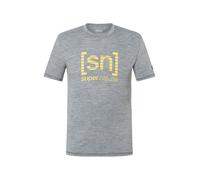 Super.Natural Herren Grid Logo T-Shirt (Größe XL, grau)