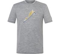 Super.Natural M Duck Dive Tee cashmere grey melange/various (35G) XL