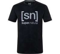 Super.Natural M Grid Logo Tee jet black/vapor grey (S15) XXL