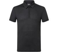 Super.Natural Herren Light Air Zip Polo T-Shirt (Größe L, schwarz)