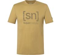 Super.Natural Herren Logo Lines T-Shirt (Größe S, beige)