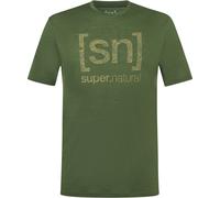 Super.Natural Herren Logo Lines T-Shirt (Größe S, oliv)