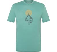 super.natural - No Map Tee - Merinoshirt, Gr. XXL, türkis (LagoonGreen/Various)