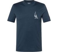 Super.Natural Herren Sailing Boat Bio J T-Shirt (Größe S, blau)