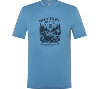 super.natural - Summer Break Tee - Merinoshirt, Gr. M, blau (BlueHeaven/Blueberry)