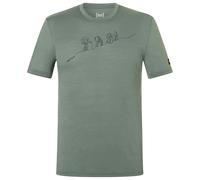 super.natural - Hiking Tee Exclusive - Merinoshirt, Gr. S, grün/oliv (Eucalyptus/Blueberry)