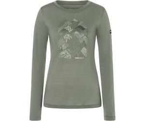 Super.Natural Hilly Damen Longsleeves Merino oliv Größe XL Trekking Hautfreundlich Merinowolle