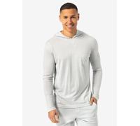 super.natural Kapuzenlongsleeve LIGHT BIO J HOODIE für Herren, nachhaltig, Merino White Stone Melange S