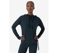 super.natural Kapuzenpullover FUNNEL BIO für Damen, nachhaltig, Merino Blueberry S