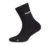 Super.Natural Kids ALL DAY Socks 2-PACK jet black/vapor grey (S15) 27-30