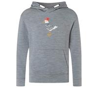 super.natural - Kid's Johnny Hoodie - Hoodie, Gr. 110, grau (CashmereGreyMelange/Various)