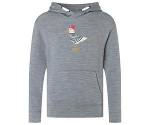super.natural - Kid's Johnny Hoodie - Hoodie, Gr. 116, grau (CashmereGreyMelange/Various)