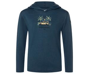 super.natural - Kid's Tropicar Light Hoodie - Hoodie, Gr. 128, blau (Blueberry/Various)