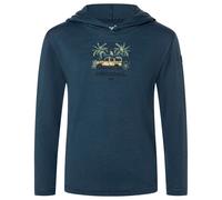 super.natural - Kid's Tropicar Light Hoodie - Hoodie, Gr. 140, blau (Blueberry/Various)