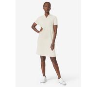 super.natural Kleid HOODED BIO DRESS kurz, nachhaltig, Merino Fresh White XS