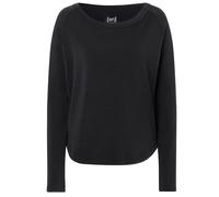 super natural Langarmshirt Everyday Crew (Merino-Mix) schwarz Damen, Größe XL