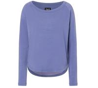 super natural Langarmshirt Everyday Crew (Merino-Mix) violett/blau Damen, Größe L
