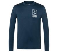 super.natural - Lil Anchor Bio Jersey L/S - Merinoshirt, Gr. XL, blau (Blueberry/WhiteStone)