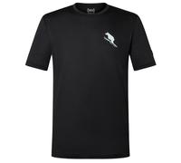 super.natural - Little Flear Tee - Merinoshirt, Gr. XL, schwarz (JetBlack/VaporGrey)