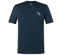 super.natural - Little Flear Tee - Merinoshirt, Gr. XXL, blau (Blueberry/FoggyBlue)