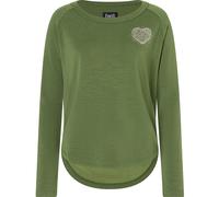 Super.Natural Little Heartwood Crew Damen Pullover gruen Größe L Yoga | Lifestyle Hautfreundlich Merinowolle