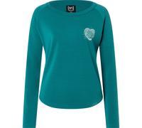 Super.Natural Little Heartwood Crew Damen Pullover tuerkis Größe S Yoga | Lifestyle Hautfreundlich Merinowolle