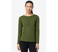 super.natural Longsleeve "Bubble Tree" in Grün - Größe XS | Damen Tops