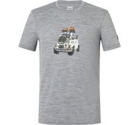 super natural Freizeit-Tshirt Carski Tee (Merino-Mix) grau Herren, Größe XL