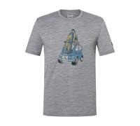 Super.Natural M Carsurf Tee cashmere grey melange/various (35G) XXL