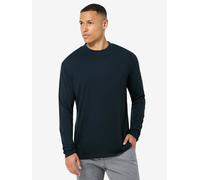 super.natural M CASUAL RIB BIO J LS für Herren, nachhaltig, Merino Blueberry S