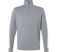 Super.Natural M Colorado Zip Turtleneck cashmere grey melange/fresh white (81F) L