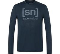 Super.Natural M Denim Logo SN LS blueberry/foggy blue (89I) L