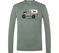 Super.Natural M Dog Excursion LS eucalyptus/various (18J) S