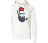 Super.Natural M FAV Sailor Hoodie fresh white/turbulence blue/high risk red (48F) L